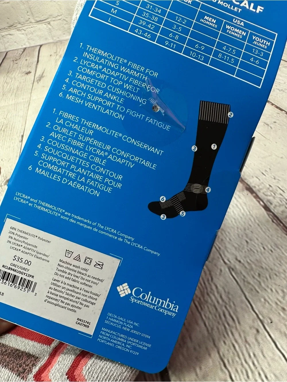 columbia sportswear thermolite ski